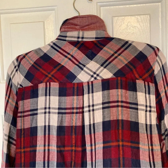RAILS Kendra Flannel in Merlot Snow Navy Size Small - Picture 5 of 7